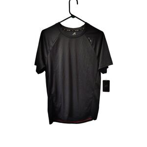 NWT Alive Men's Medium Black Athletic Short‎ Sleeve T-Shirt